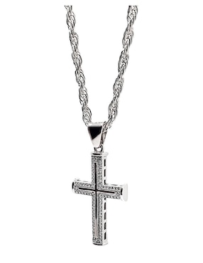 Collar con dije de cruz Crixus Joyeria de plata P 925
