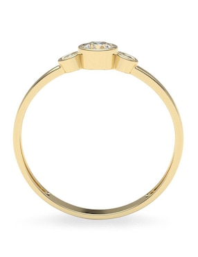 Anillo Amelie Joyas 10 k de oro zirconia brillante