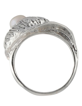 Anillo de hoja Mauricio Serrano Jewelry Flores P 925 de plata perla brillante