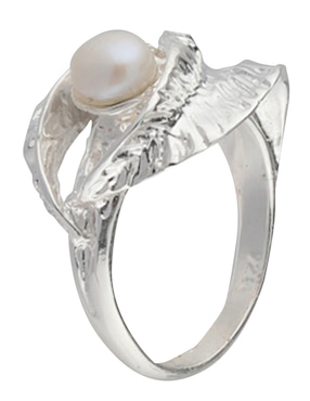 Anillo de hoja Mauricio Serrano Jewelry Flores P 925 de plata perla brillante