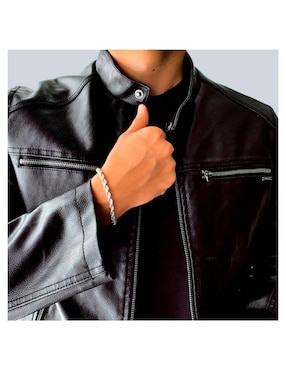 Pulsera Crixus Joyeria de plata con acabado brillante
