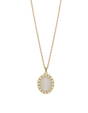 Colgante Y Dije ovalada Artre de plata P 925 zirconia