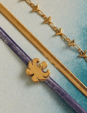 Brazalete Apodemia de baño de oro Sea Creatures