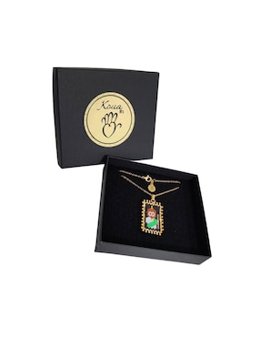 Collar san judas tadeo Koua Itz de baño de oro