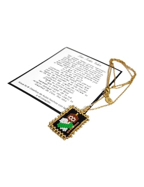 Collar san judas tadeo Koua Itz de baño de oro