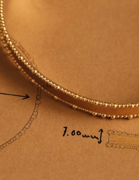 Brazalete Apodemia de baño de oro Engrave