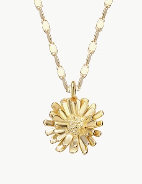 Collar de flor Apodemia Fauna & Flora de baño de oro 18 K