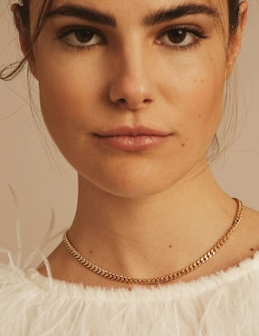 Collar Apodemia Suculenta de baño de oro 18 K
