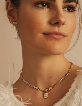 Collar Apodemia Suculenta de baño de oro 18 K