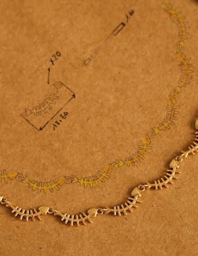 Collar Apodemia de baño de oro