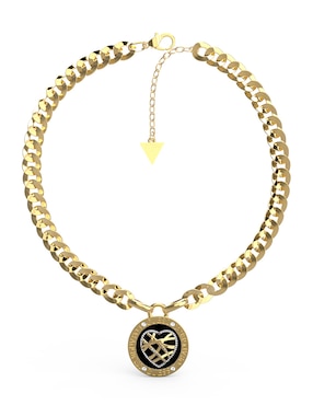 Collar De Corazón GUESS Heart Cage De Acero Inoxidable