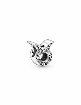 Charm de tauro Pandora moments de plata P 925 zirconia cúbica