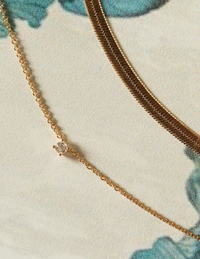 Collar Apodemia de baño de oro 18 K