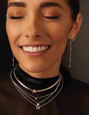 Collar Apodemia de baño de oro 18 K