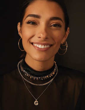 Collar Apodemia de baño de oro 18 K