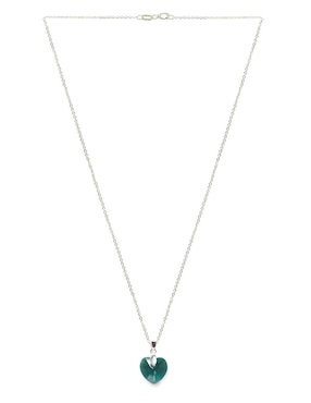 Collar de corazón Zvezda Heart de plata P 925