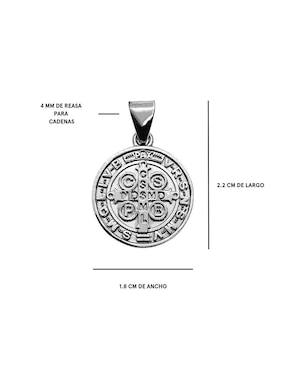 Medalla de cruz Crixus Joyeria de plata