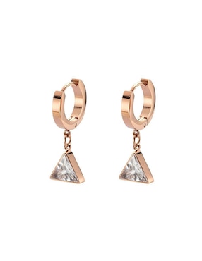 Aretes de triángulo Enso con acabado brillante cristal