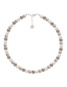 Aretes, collar y pulsera Zvezda Pearls de plata P925 cristal