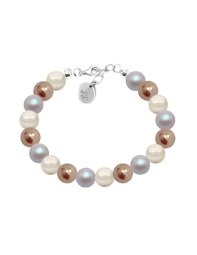 Aretes, collar y pulsera Zvezda Pearls de plata P925 cristal