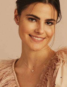 Collar Apodemia Suculenta de baño de oro 18 K
