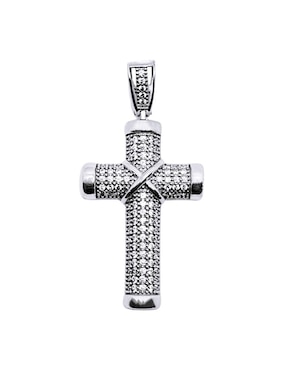 Dije De Cruz Crixus Joyeria De Plata P 925 Zirconia