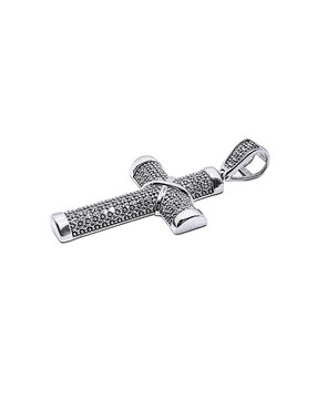 Dije de cruz Crixus Joyeria de plata P 925 zirconia