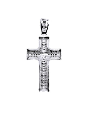 Dije de cruz Crixus Joyeria de plata P 925 zirconia