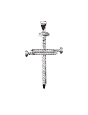 Dije De Cruz Crixus Joyeria De Plata P 925 Zirconia