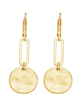 Aretes Largos Nine West New Wave Gold Fantasía