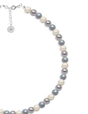 Collar Zvezda Pearls de plata P 925
