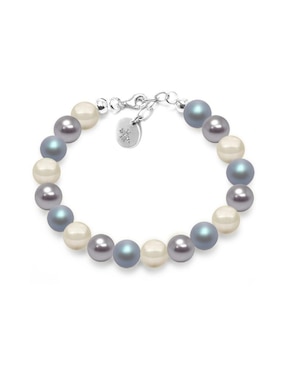 Aretes, collar y pulsera Zvezda Pearls de plata P925 cristal
