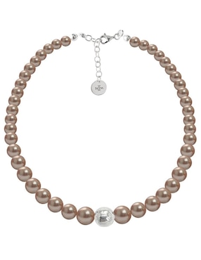Aretes y collar Zvezda Pearls de plata P925 cristal