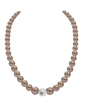 Aretes y collar Zvezda Pearls de plata P925 cristal