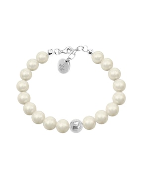 Aretes, collar y pulsera Zvezda Pearls de plata P925 cristal