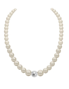 Aretes, collar y pulsera Zvezda Pearls de plata P925 cristal