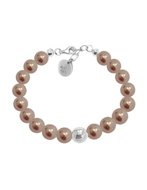 Aretes, collar y pulsera Zvezda Pearls de plata P925 cristal