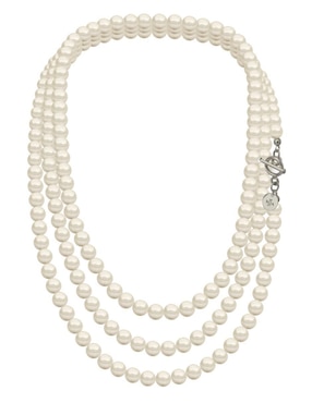 Aretes y collar Zvezda Pearls de plata P925 cristal