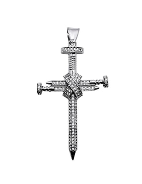 Dije De Cruz Crixus Joyeria De Plata P 925 Zirconia