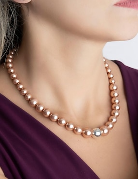 Collar Zvezda Pearls de plata P 925