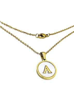 Collar de letra a Oro Angelus