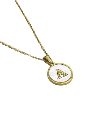 Collar de letra a Oro Angelus