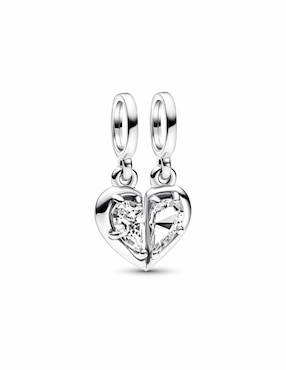 Charm De Corazón Pandora Moments De Plata P925 Zirconia Cúbica