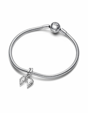 Charm de corazón Pandora Moments de plata zirconia cúbica