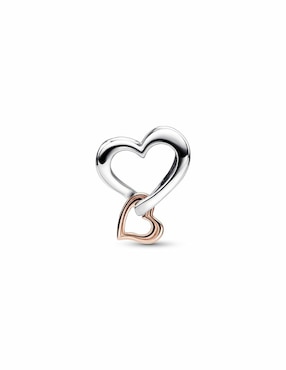 Charm de corazón Pandora Moments de plata zirconia cúbica