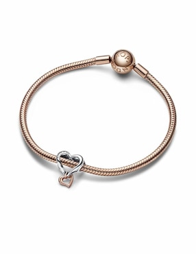 Charm de corazón Pandora Moments de plata zirconia cúbica