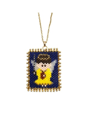 Collar Koua Itz de baño de oro 24 K