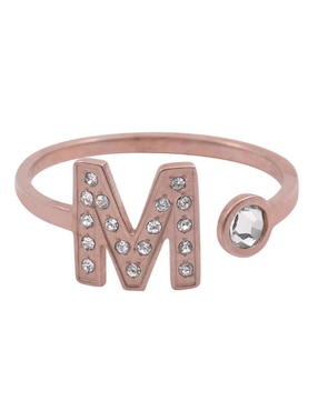 Anillo de letra x Luckyly zirconia cúbica brillante