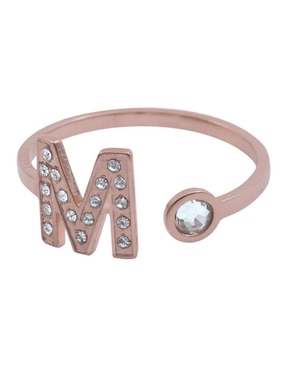 Anillo de letra x Luckyly zirconia cúbica brillante