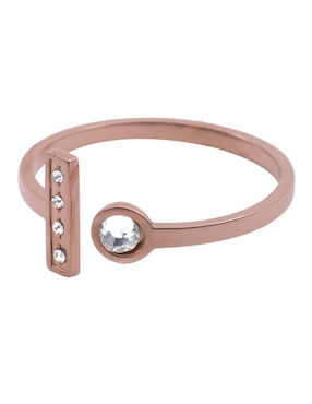 Anillo de letra x Luckyly zirconia cúbica brillante
